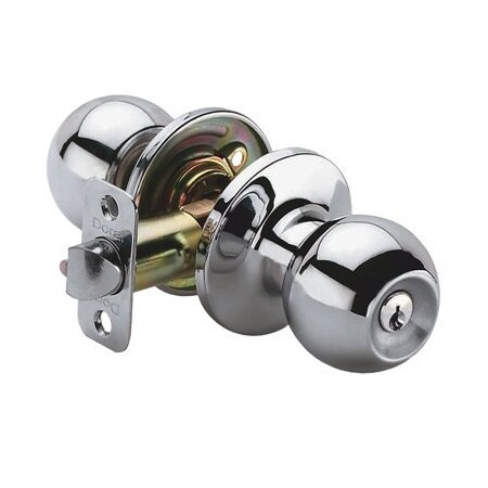 Deltana 6171-26 Round Knob Indoor Door Handle Polished Chrome, 10PK 6171-26-XCP10